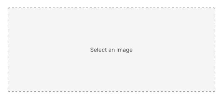 Image file uploader initial state design