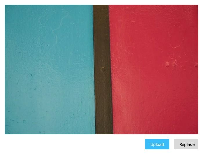 Image file uploader preview state design